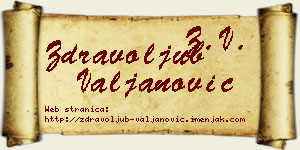 Zdravoljub Valjanović vizit kartica